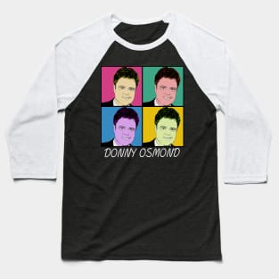 Donny Osmond 80s Pop Art Style Baseball T-Shirt